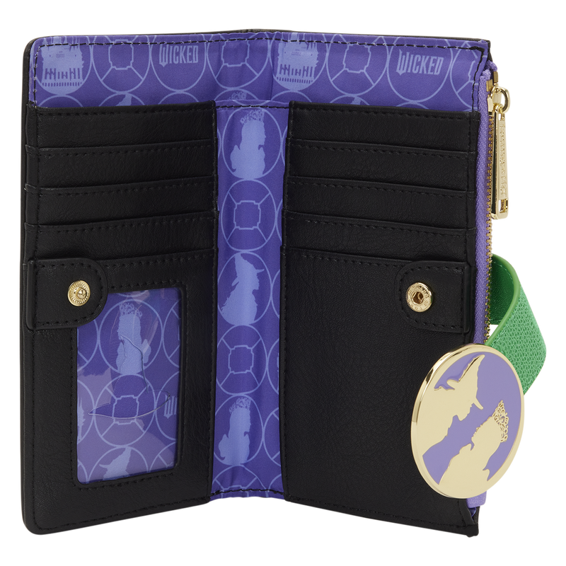 Loungefly - Wicked Glinda & Elphaba Floral & Lace Flap Wallet - World of Funko