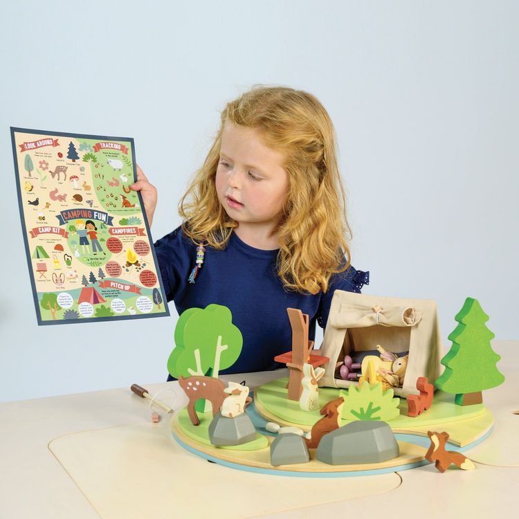 Tender Leaf Toys - Wildlife Camping Playset - Preschool