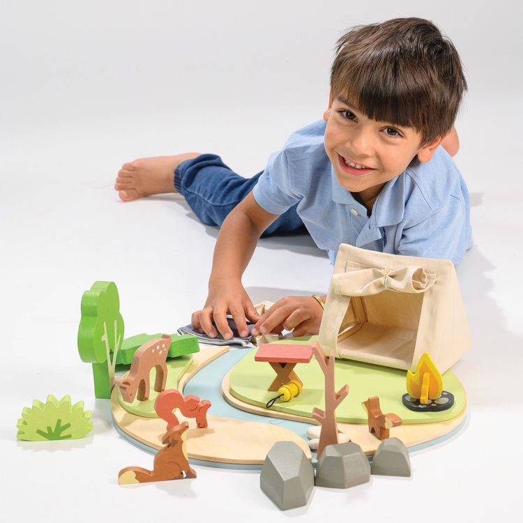 Tender Leaf Toys - Wildlife Camping Playset - Preschool