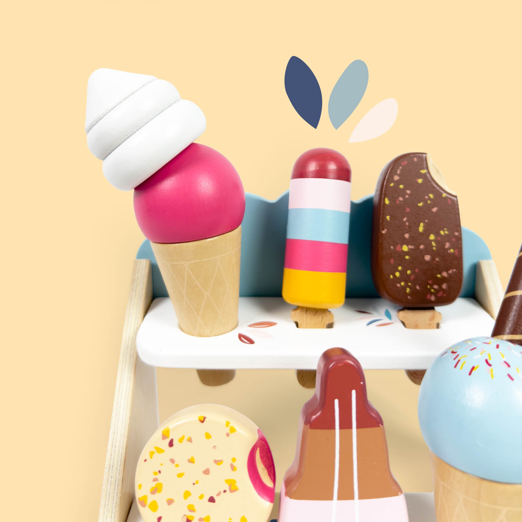 Speedy Monkey - Wood Ice Cream Toy - Preschool