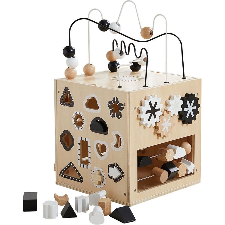 Wonder & Wise - Wooden Activity Busy Box - Preschool