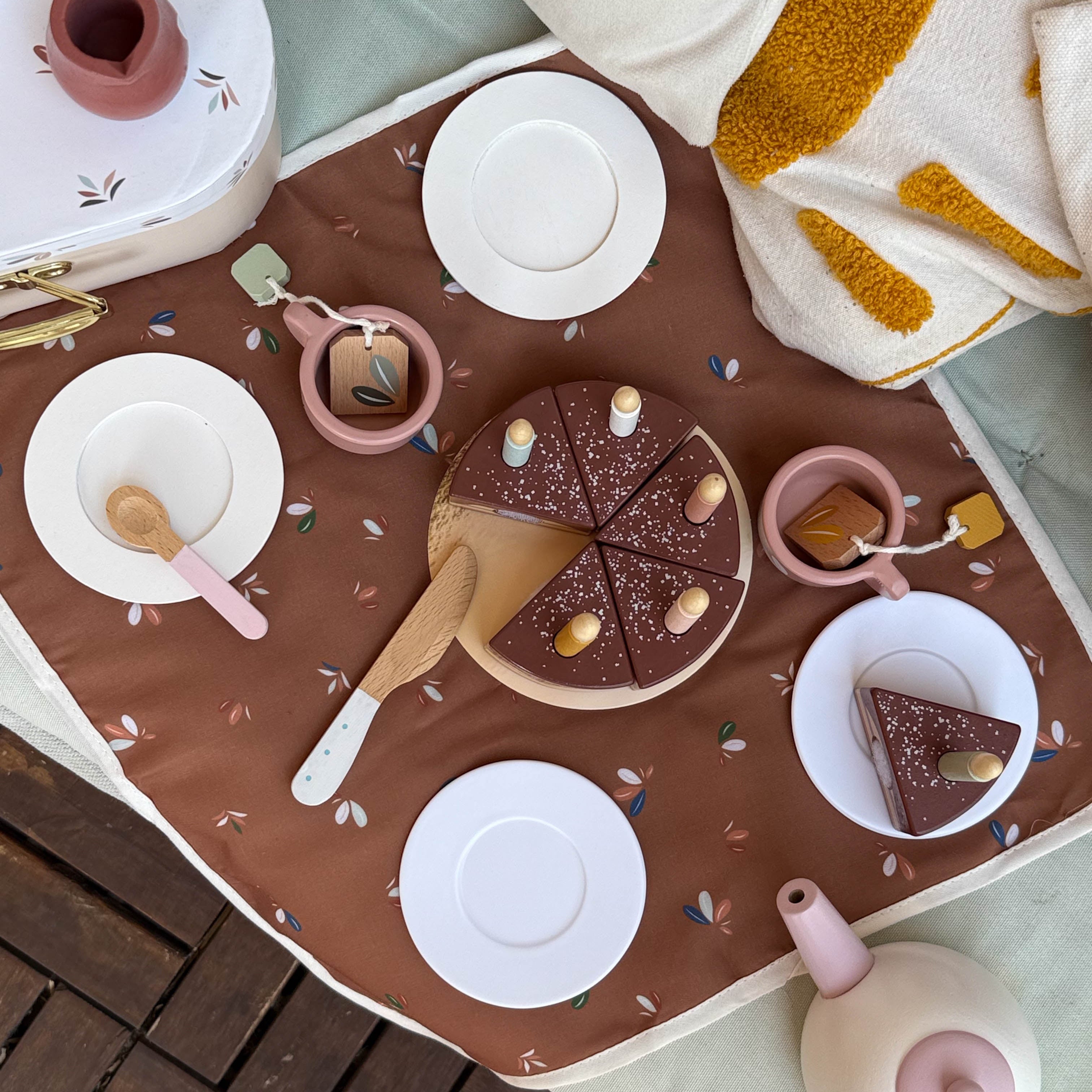 Speedy Monkey - Wooden Birthday Tea Set - Preschool