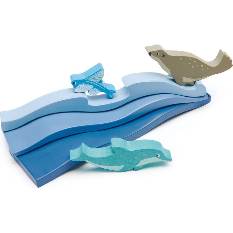 Tender Leaf Toys - Wooden Coastal Creatures - Preschool