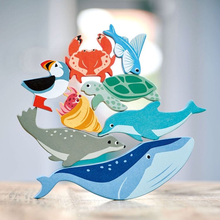 Tender Leaf Toys - Wooden Coastal Creatures - Preschool