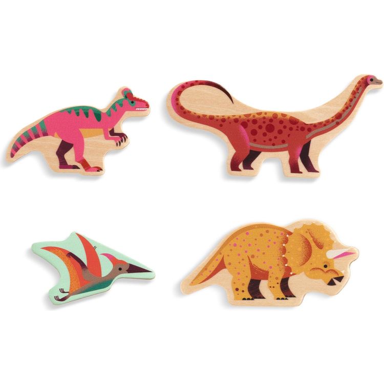Djeco - Wooden Dinosaur Puzzle - Puzzles
