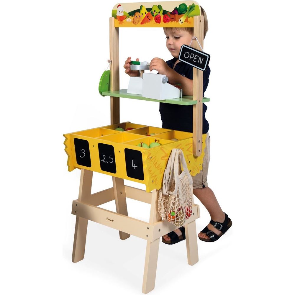 Janod - Wooden Farm Market - Preschool