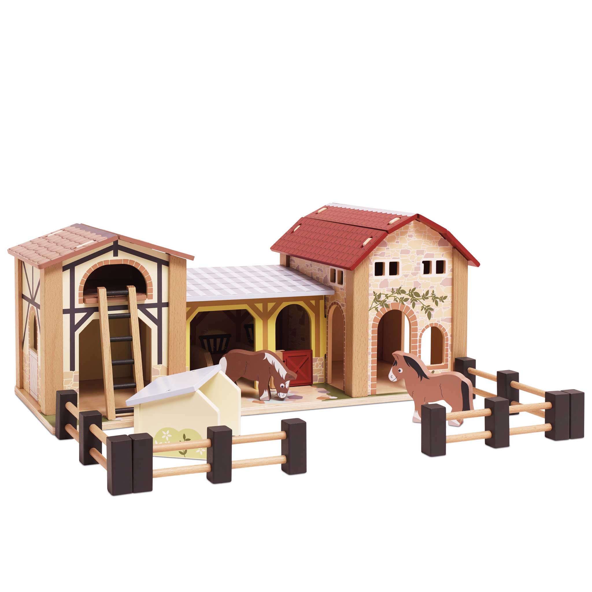 Le Toy Van - Wooden Farmyard Stables - Preschool