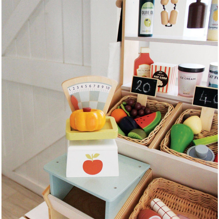 Tender Leaf Toys - Wooden Market Scales - Preschool