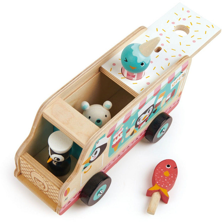 Tender Leaf Toys - Wooden Penguin's Gelato Van - Preschool