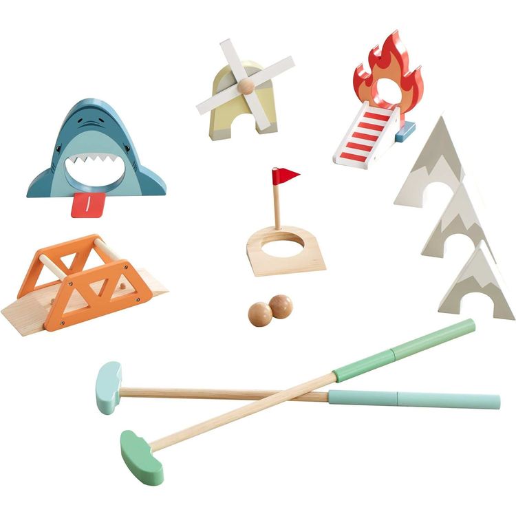 Wonder & Wise - Wooden Putt Putt Golf Set - Preschool