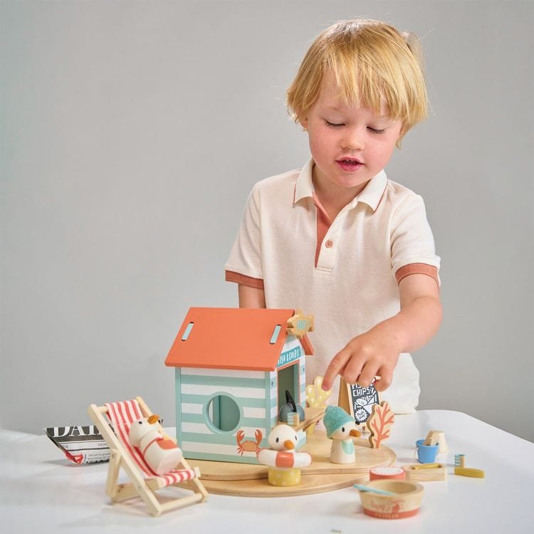 Tender Leaf Toys - Wooden Sandy’s Beach Hut - Preschool