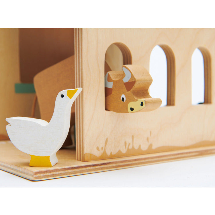 Tender Leaf Toys - Wooden Tender Leaf Farm Playset - Preschool