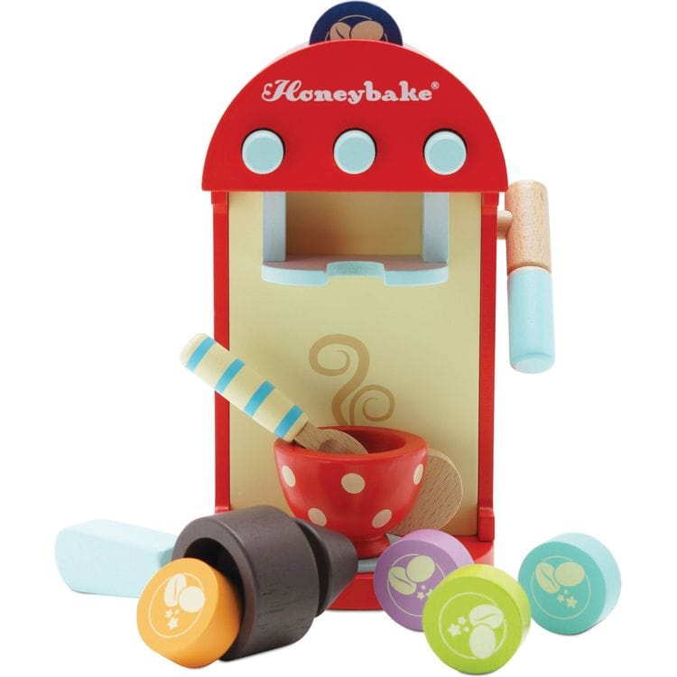 Le Toy Van - Wooden Toy Coffee Machine & Pods - Preschool