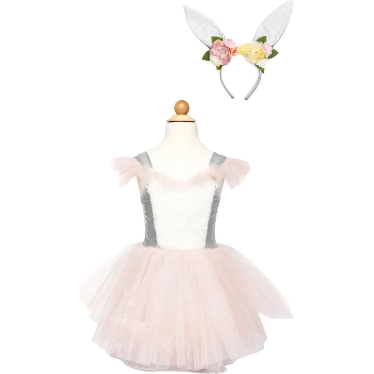 Great Pretenders - Woodland Bunny Dress & Headpiece - Size 5-6 Years - Dress up
