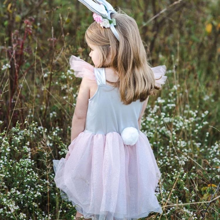 Great Pretenders - Woodland Bunny Dress & Headpiece - Size 5-6 Years - Dress up