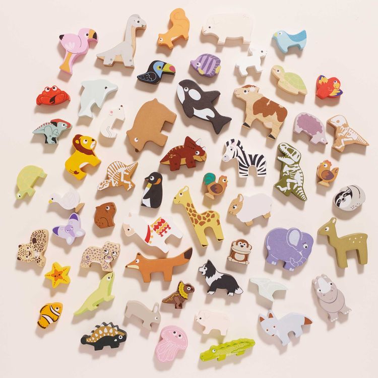 Le Toy Van - Woodland Stacking Forest Animals & Bag - 10 Pieces - Infants