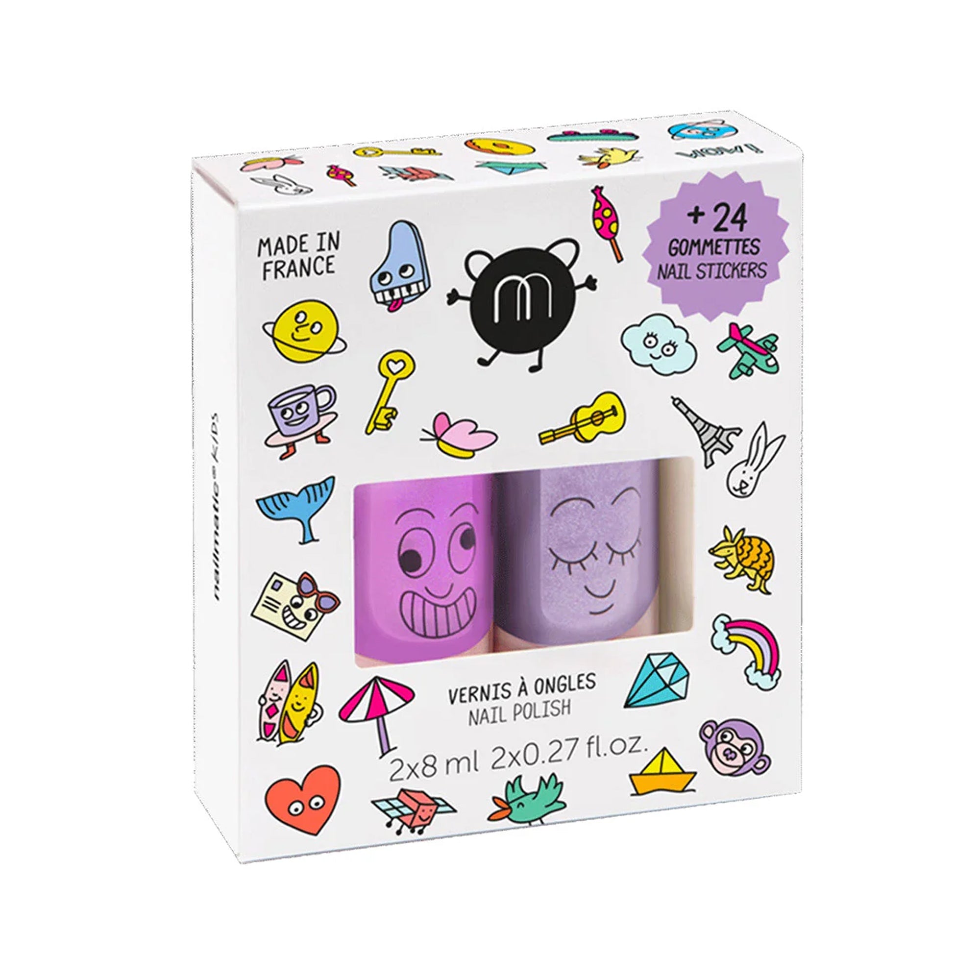 Nailmatic - Wow Nail Polish & Stickers Set - Trend Accessories
