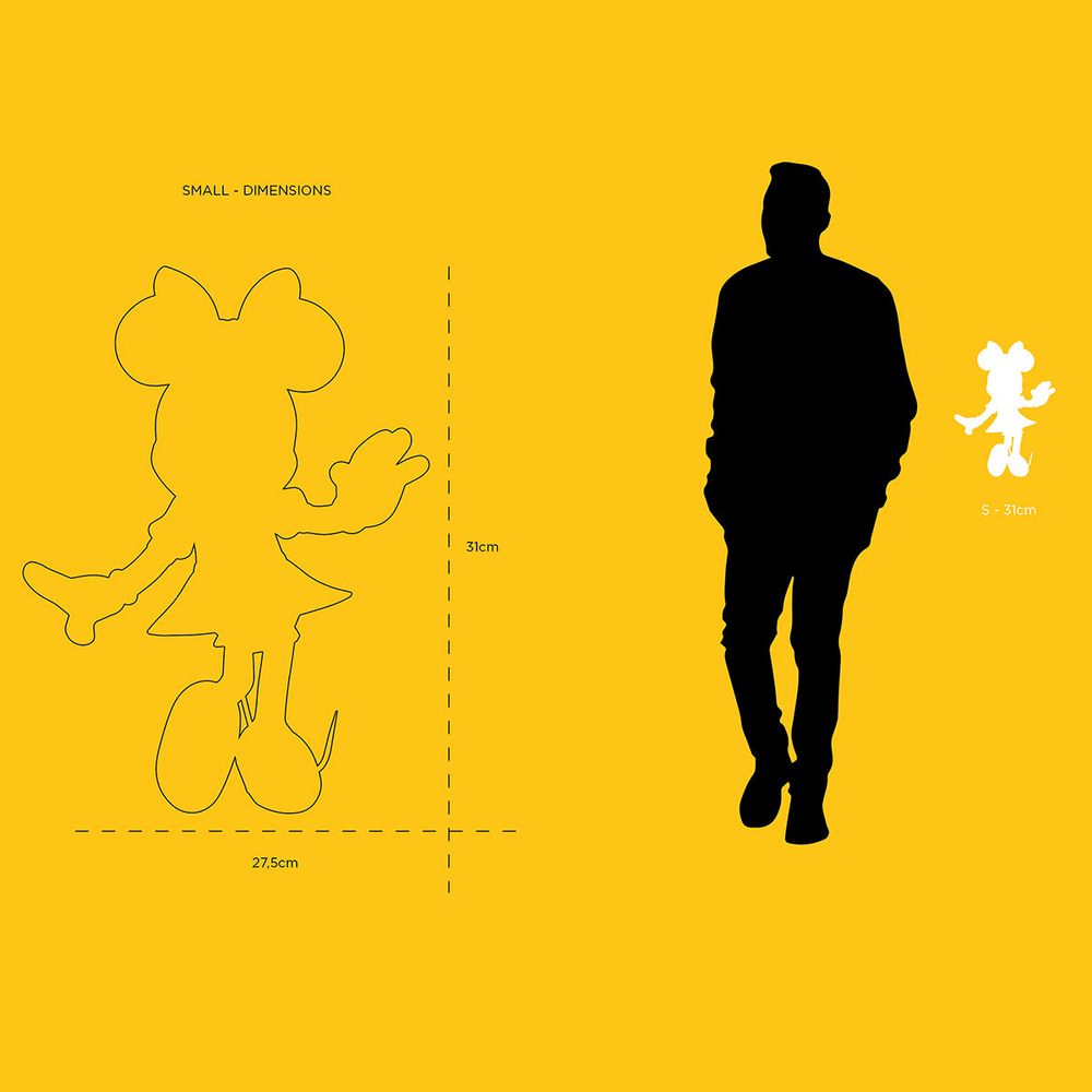 Minnie Mouse 12" Star Style Martyn Lawrence Bullard Figurine - Black & Silver