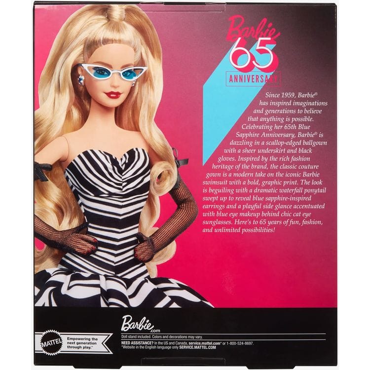 Barbie World of Barbie Barbie 65th Anniversary Doll With Blonde Hair