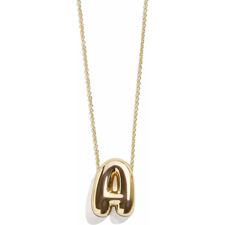 Bauble Bar Trend Accessories Gold Bubble Initial Necklace - A