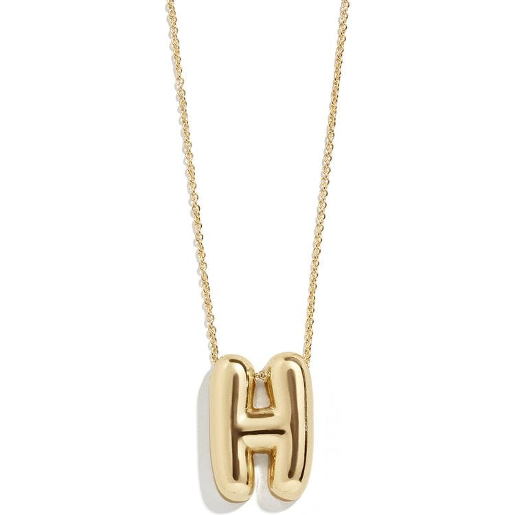 Bauble Bar Trend Accessories Gold Bubble Initial Necklace - H