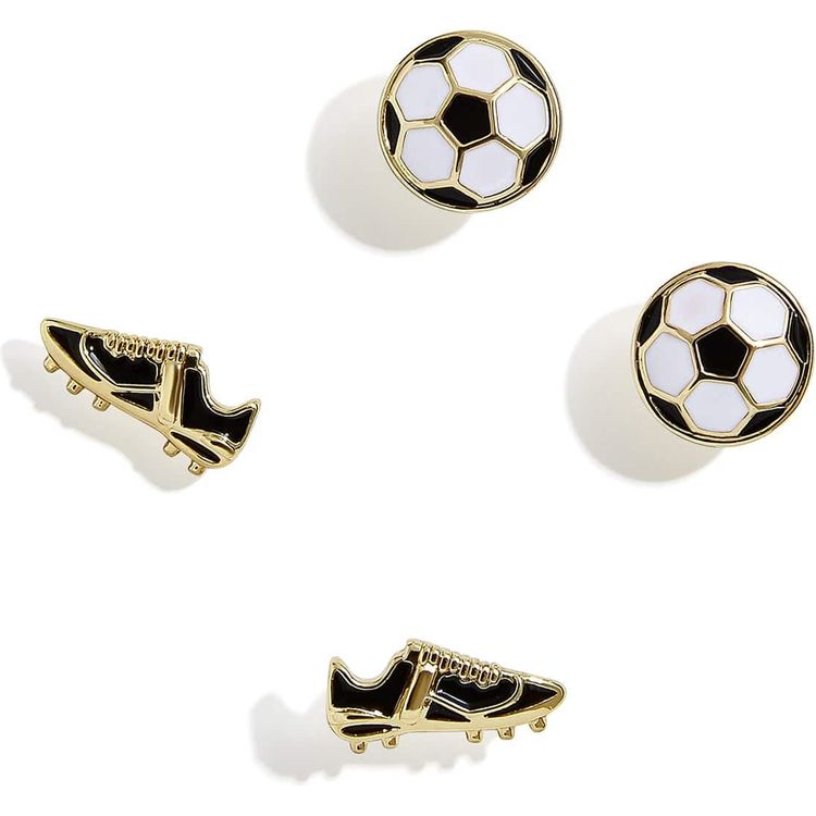 Bauble Bar Trend Accessories Just For Kicks Soccer Earring Set