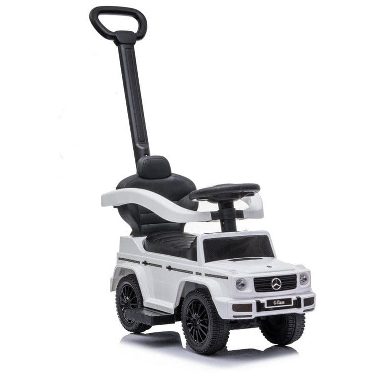 Best Ride on Cars Outdoor Mercedes G-Wagon 3 In 1 Push Car - White