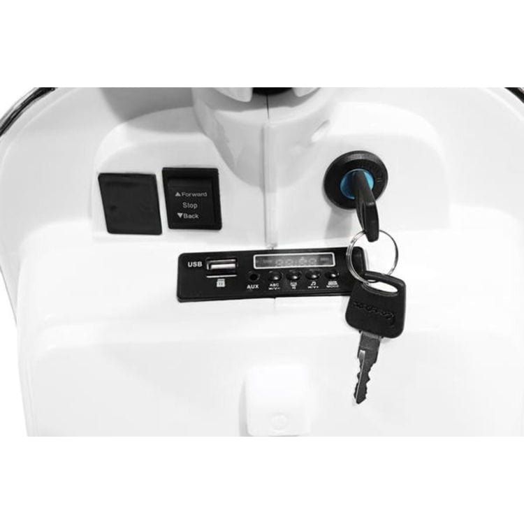 Best Ride on Cars Outdoor Vespa Scooter 12V White