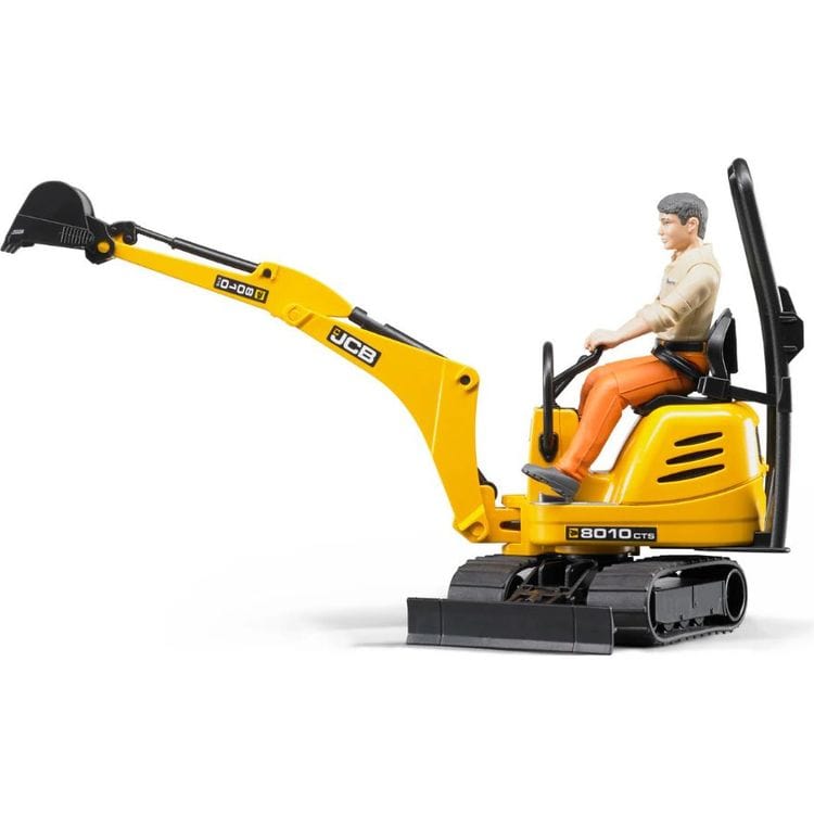 Bruder Vehicles JCB Micro Excavator 8010 CTS with Worker
