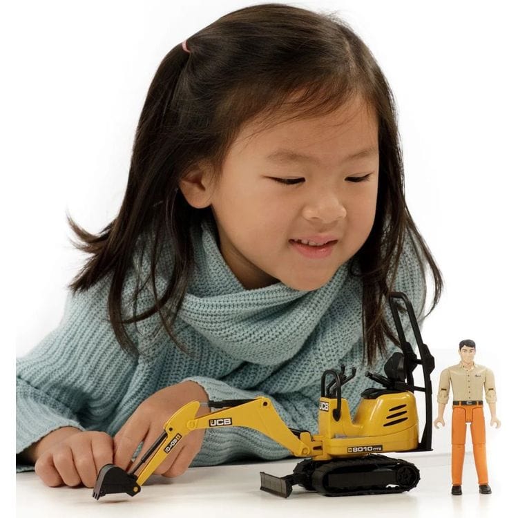 Bruder Vehicles JCB Micro Excavator 8010 CTS with Worker