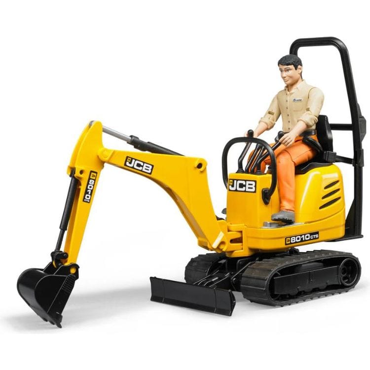 Bruder Vehicles JCB Micro Excavator 8010 CTS with Worker