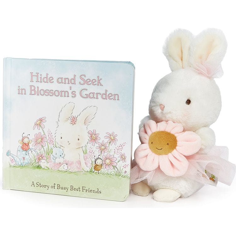 Bunnies By The Bay Infants Cricket Island Blossom Bunny Book & Plush Bundle