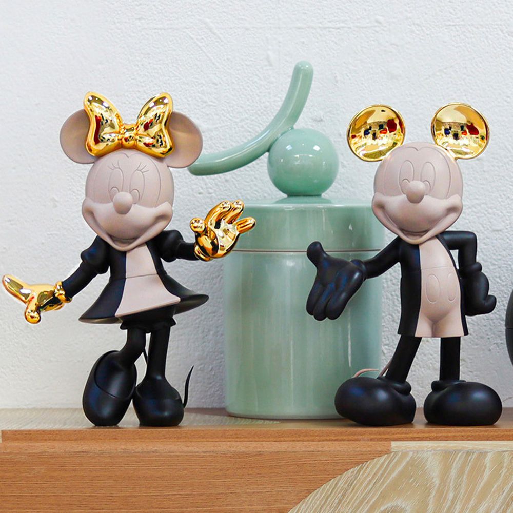 Mickey Mouse 12" Kelly Hoppen Figurine - Black, Taupe & Gold