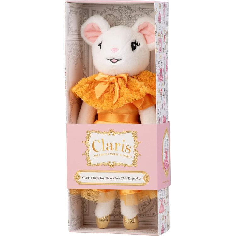 Claris - The Chicest Mouse in Paris™ Plush Claris The Chicest Mouse - Très Chic Tangerine