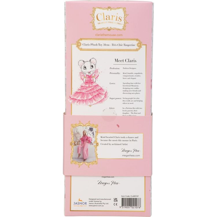 Claris - The Chicest Mouse in Paris™ Plush Claris The Chicest Mouse - Très Chic Tangerine