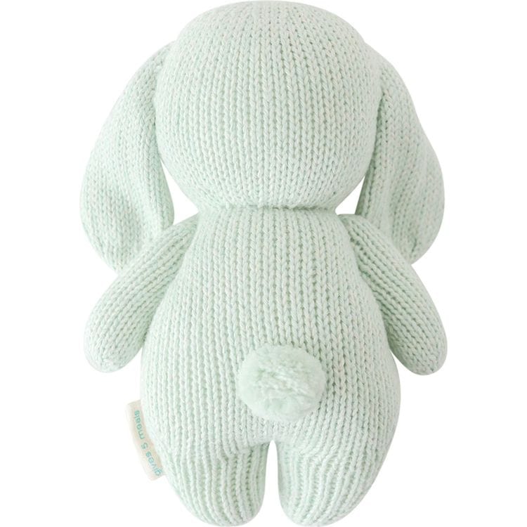 Cuddle And Kind Plush 7" Baby Bunny (Mint) Hand-Knit Doll