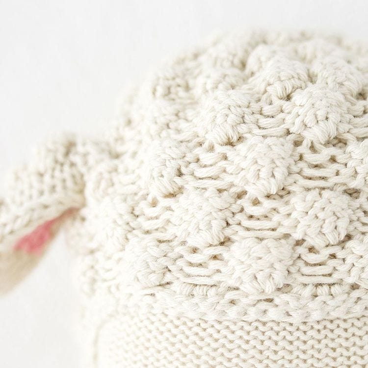 Cuddle And Kind Plush Little 13" Lucy the Lamb (Pastel) Hand-Knit Doll