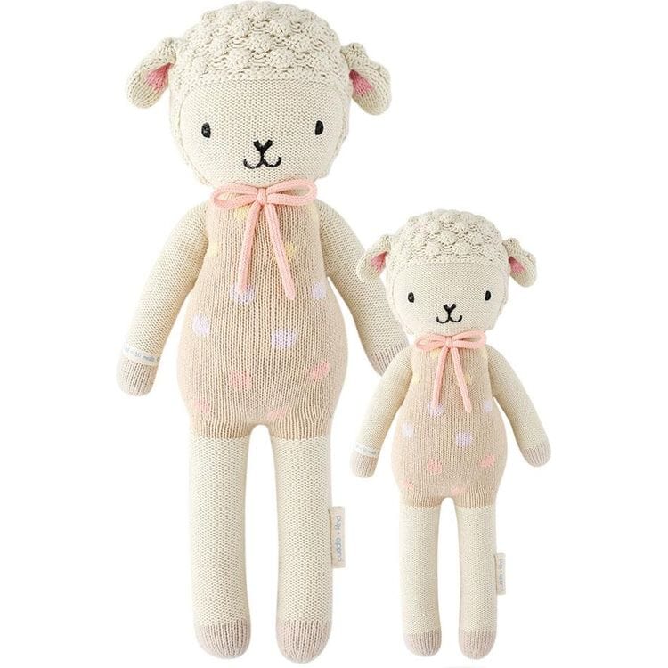 Cuddle And Kind Plush Little 13" Lucy the Lamb (Pastel) Hand-Knit Doll