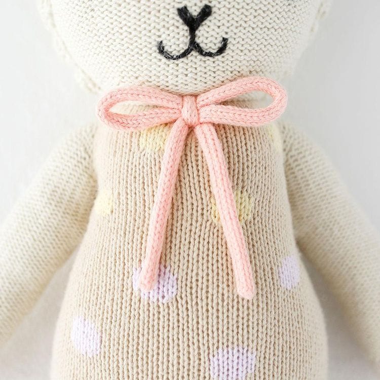 Cuddle And Kind Plush Regular 20" Lucy the Lamb (Pastel) Hand-Knit Doll