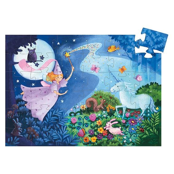 Djeco Puzzles Fairy & Unicorn 36-Piece Jigsaw Puzzle
