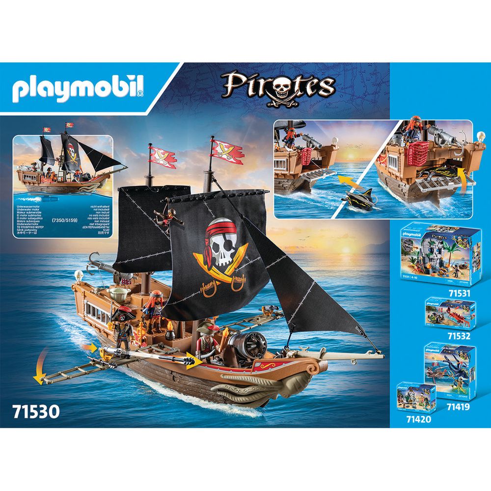 Large Pirate Ship Playset