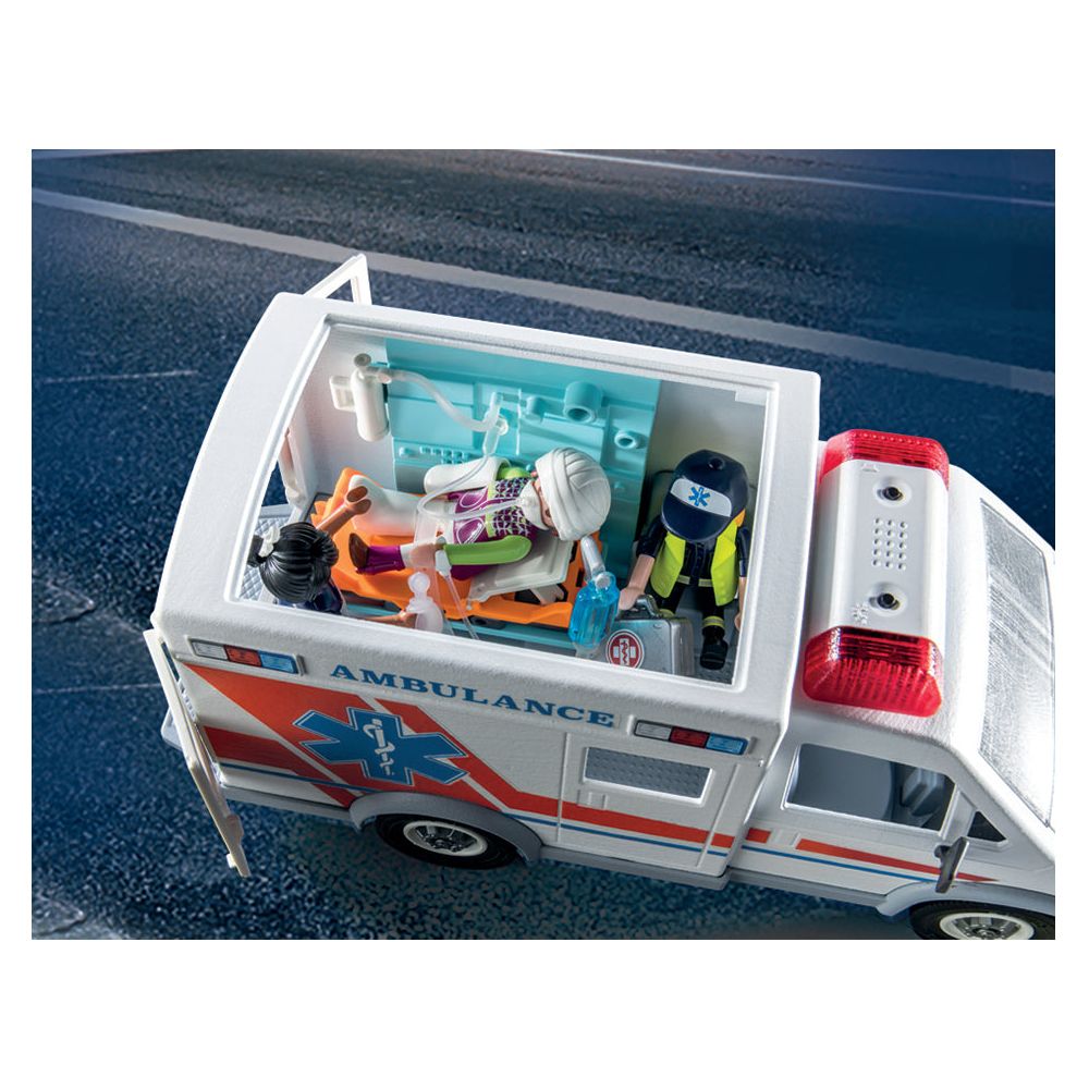 Ambulance with Lights, Accessories and 3 Figures