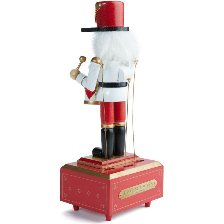 FAO Schwarz Holiday 12 Inch Musical Wooden Nutcracker Prince