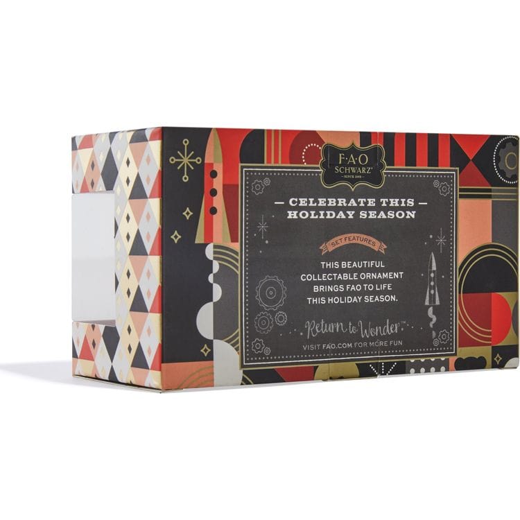 FAO Schwarz Holiday FAO Schwarz Train Glass Ornament
