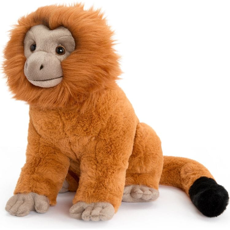 FAO Schwarz Plush 12" Adopt A Wild Pal Endangered Gold Lion Tamarin Plush
