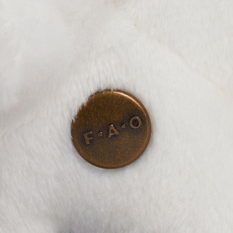 FAO Schwarz Plush 6" Toy Plush Cockatoo - White