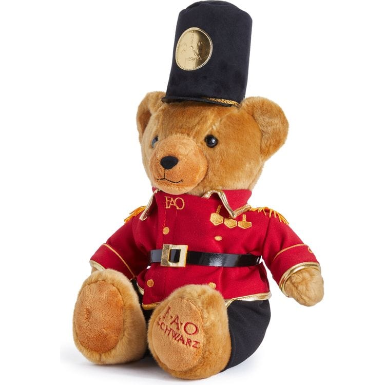 FAO Schwarz Plush Fallon Favorites 16" Toy Soldier Plush Bear