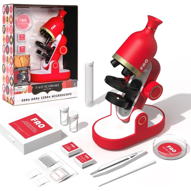 FAO Schwarz STEM 40-Piece Microscope Science Set