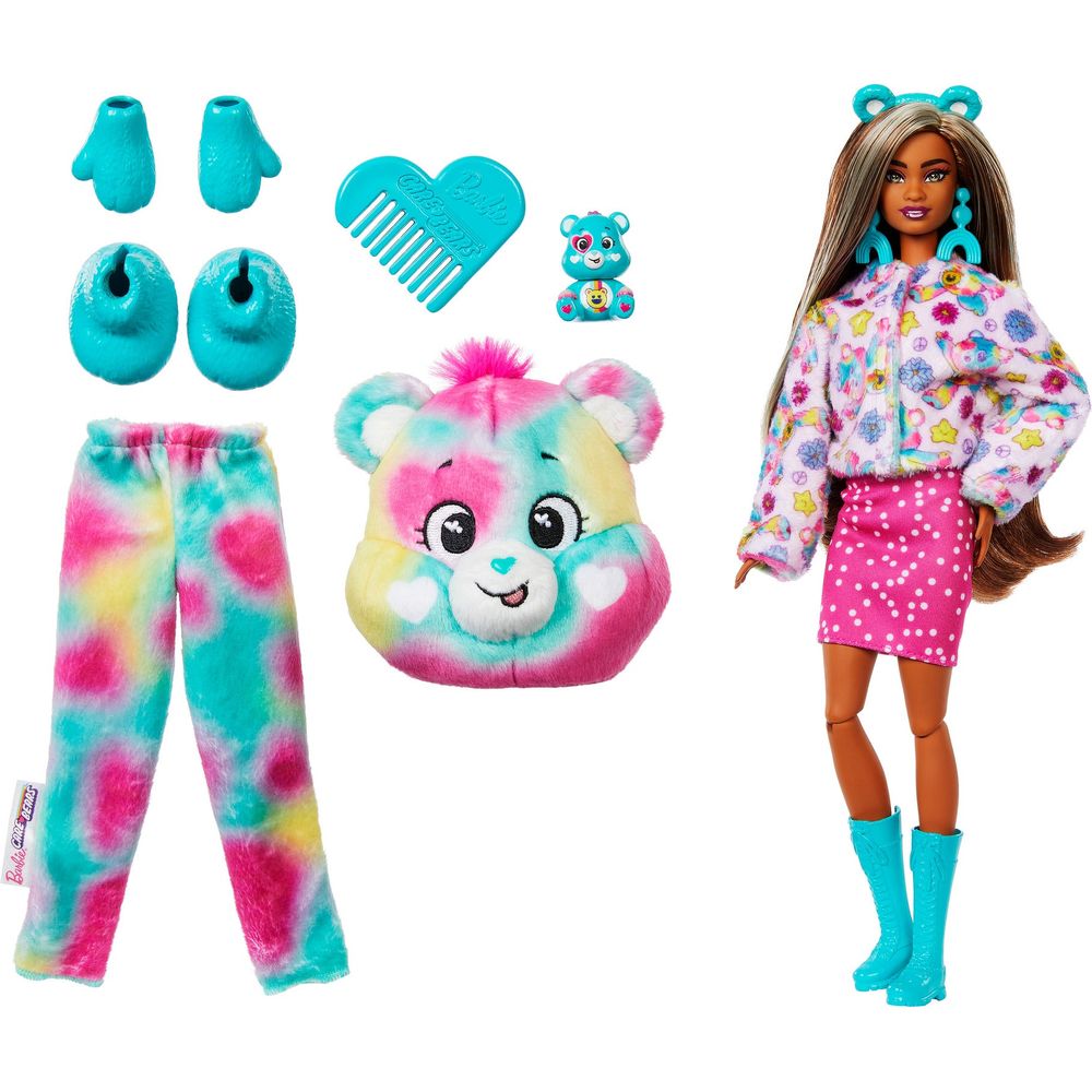Care Bears Barbie Cutie Reveal Doll - Good Vibes Bear