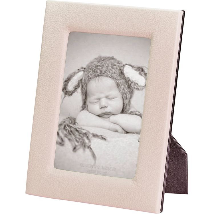 5" x 7" Leather Studio Frame - Light Pink